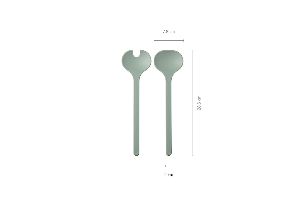 MEPAL Salatbesteck SILUETA 2-teilig nordic black