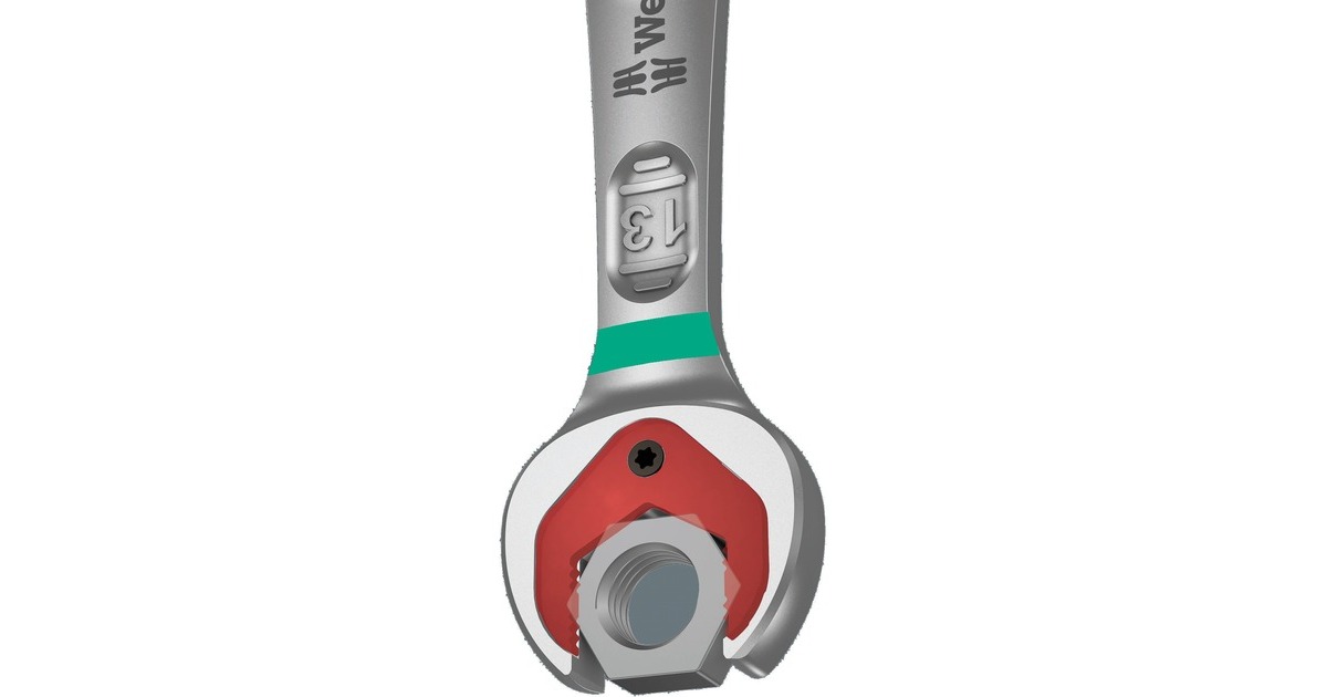 Wera9630 Magneetstrip 6000 Joker 1 steek-ringratelsleutelset moersleutel  (11‑delig)