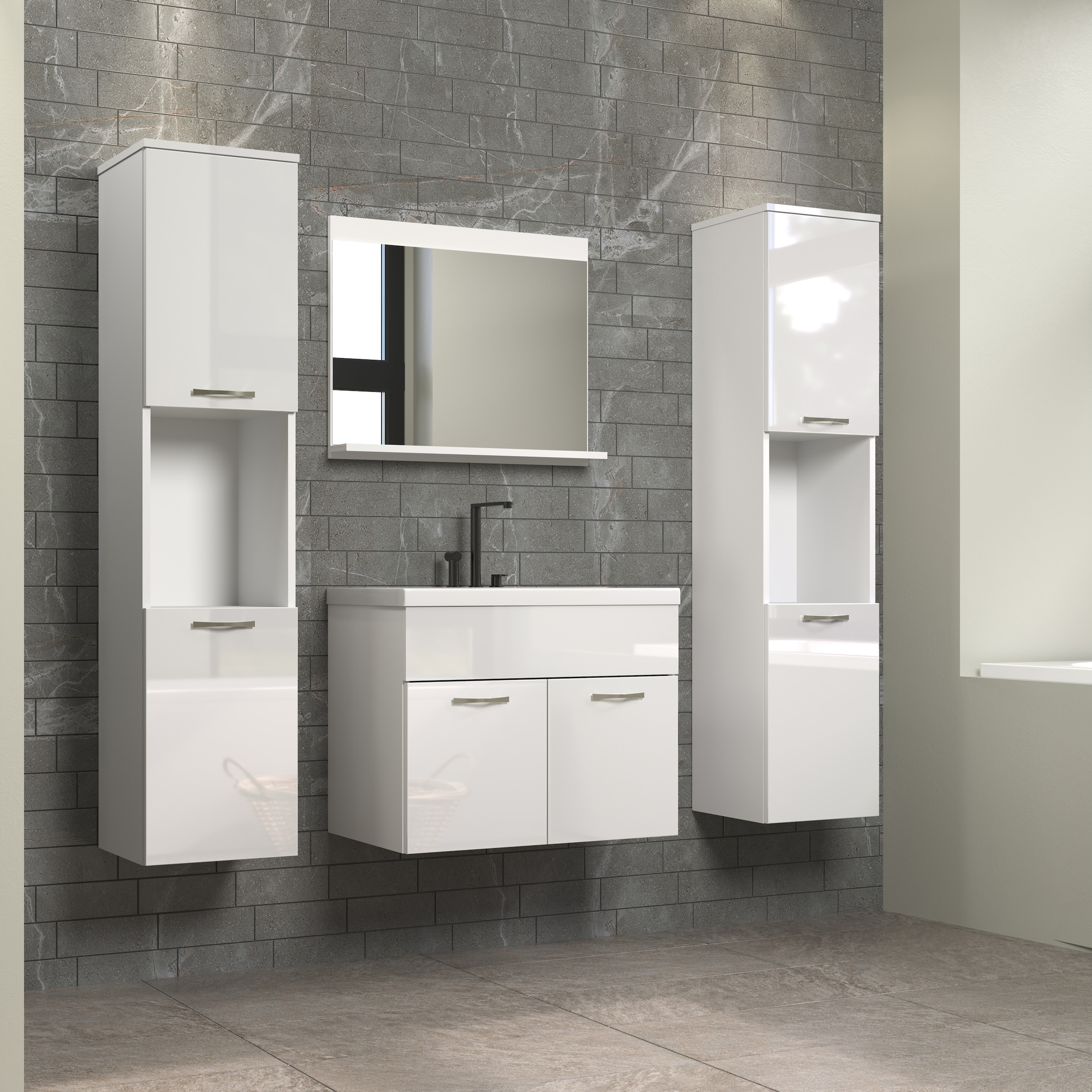 welltime Badezimmer-Set »Kuba« Komplett-Set, 4 Stk. tlg.
