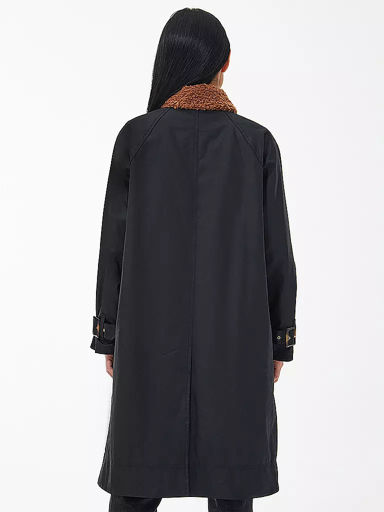 BARBOUR Trenchcoat MALALA WAX schwarz
