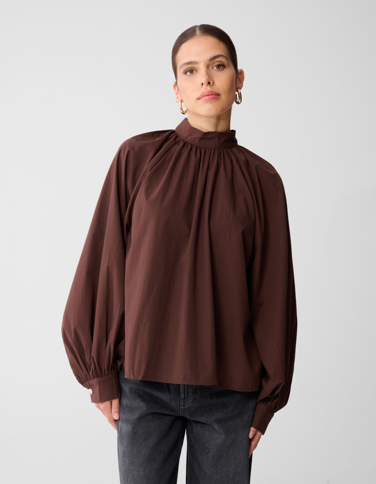 Strik Blouse Bruin