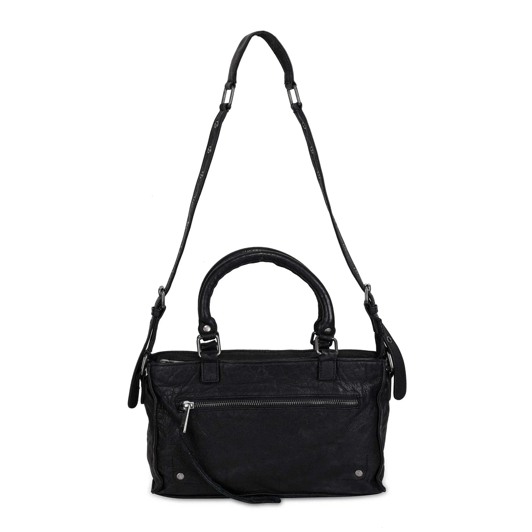 Nunoo | Washed Scarlett | leren handtas/ Schoudertas