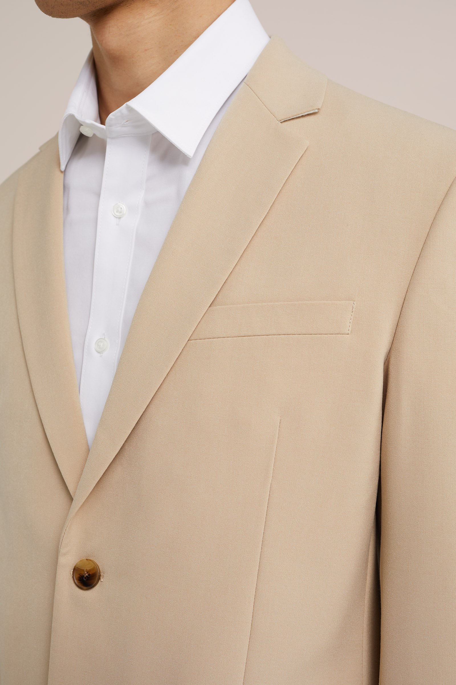 slim fit blazer Fundamentals Caramel