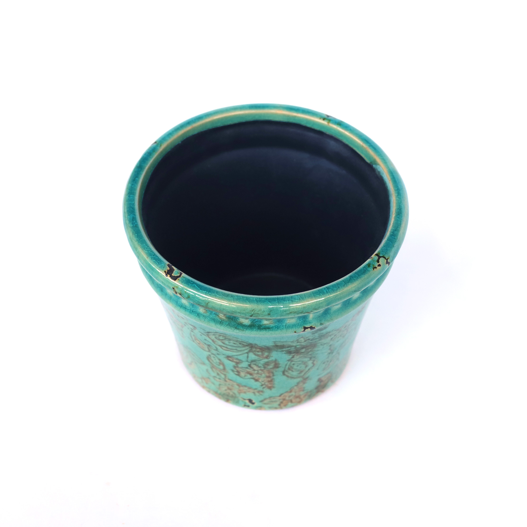 Pflanztopf 'Chinois' S im Vintagelook, Keramik, H 13 cm, Ø 15,5 cm günstig bestellen