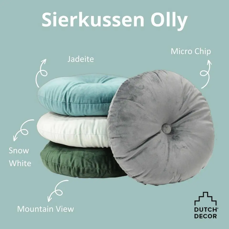 Sierkussen Olly - Jadeite - Ø40 cm