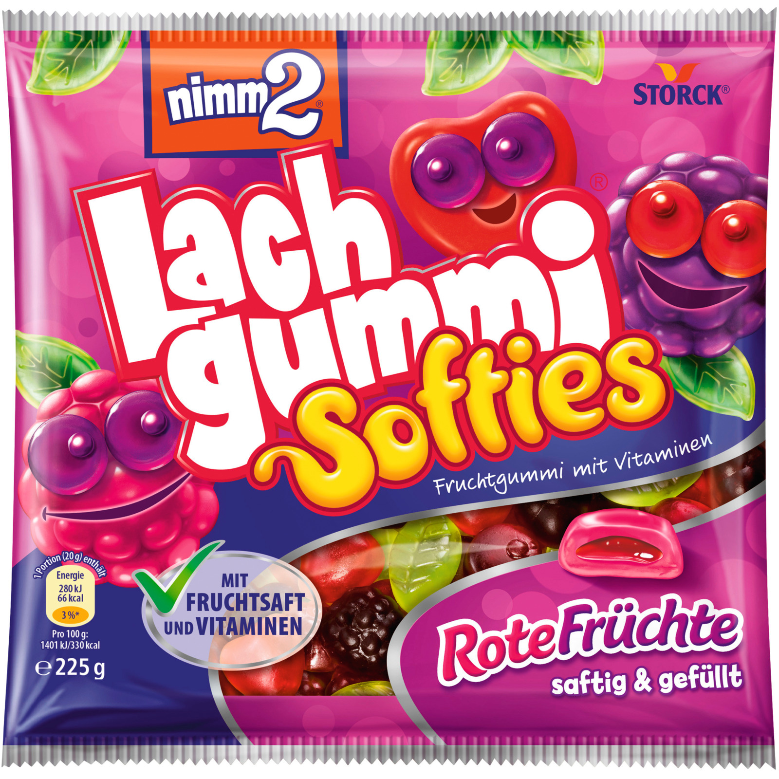 Nimm2 Lachg.softies rote Früchte 225g