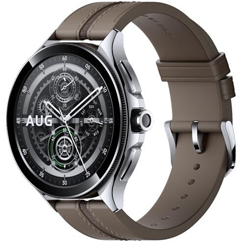 Montre connectée Xiaomi Mi Watch 2 Pro Argent et bracelet Cuir Marron FD