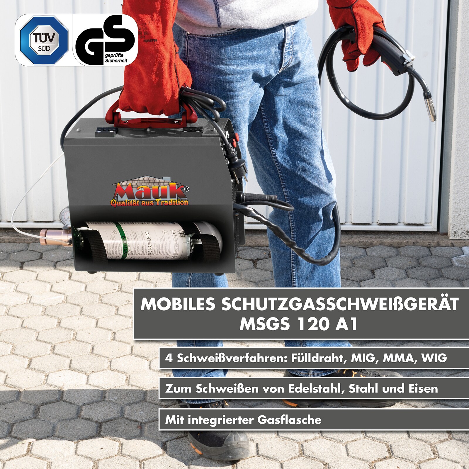 Mauk Mobiles Schutzgasschweißgerät MSGS 120