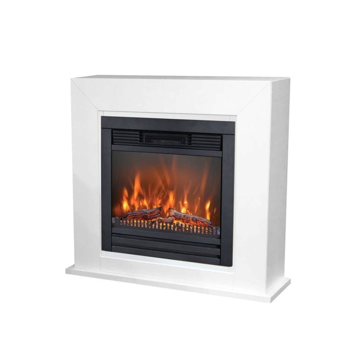 Cheminee 1400w avec effet flamme et bois xaralyn adra lucius
