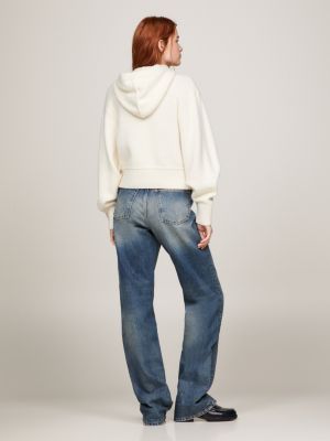 Crest Knitted Relaxed Wool Hoody