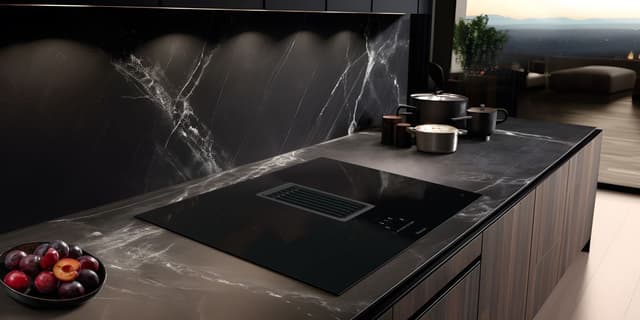 Hisense kogeplade med emhætte HAS949BSC (83 cm)