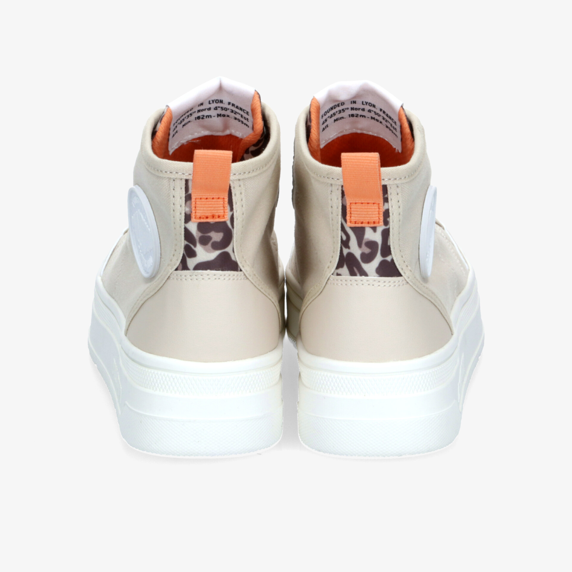 PALLADIUM Pallasphalt Mid Damen Plateau Sneaker beige