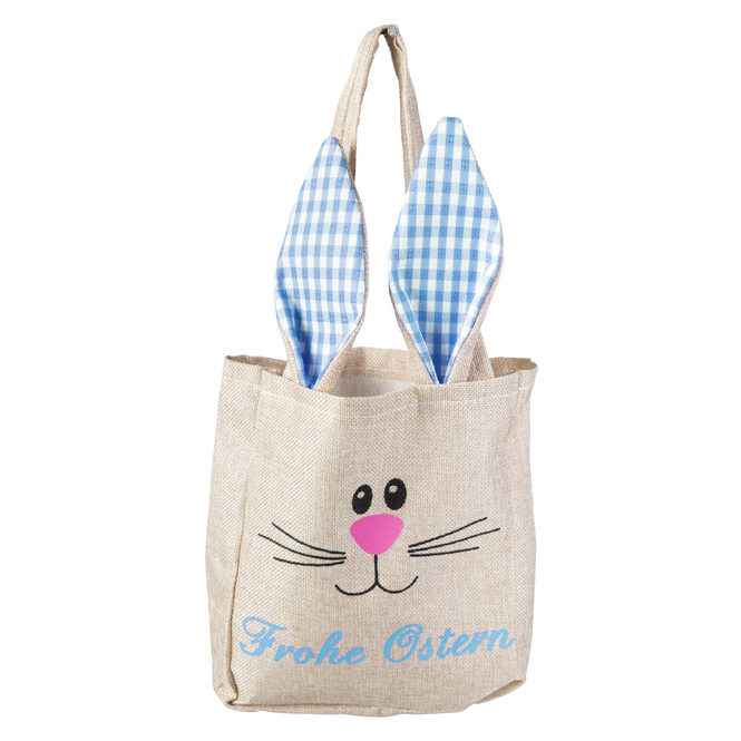 Stoffbeutel - Hase - aus Jute - ca. 20,5 x 8 x 24 cm - 1 Stück