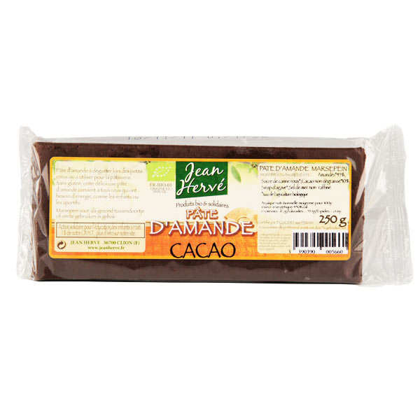 Pâte d'amande au cacao - bio
