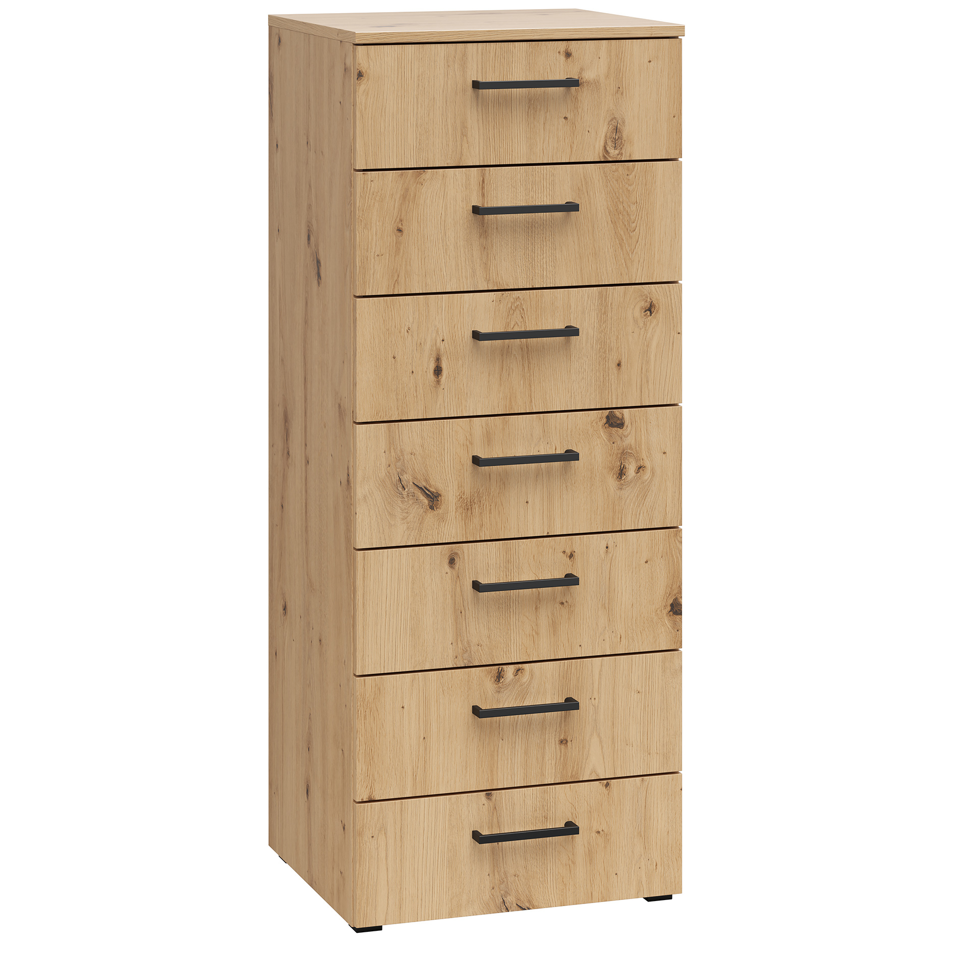 Kommode - Artisan Eiche - 7 Schubkästen - 45 cm