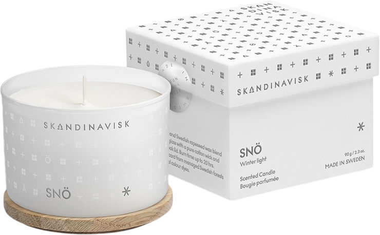 Skandinavisk SNÖ Scented Candle w Lid 90g