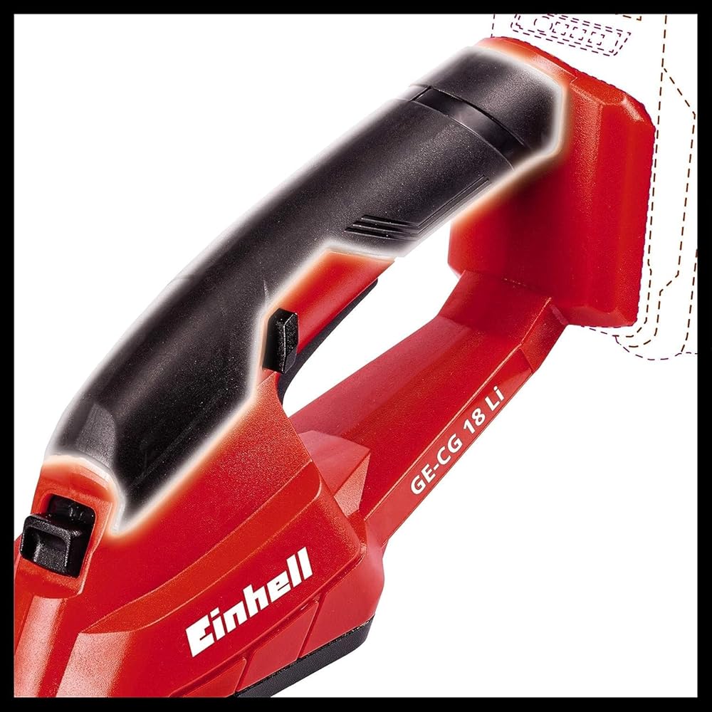 Einhell Cisaille à gazon et taille-buissons sans fil GC-CG 18 Li Solo - Système Power X-Change (18 V, Largeur de coupe 20 cm, Livré avec accessoires) – VERSO SOLO LIVRE SANS BATTERIE NI CHARGEUR : Jardin