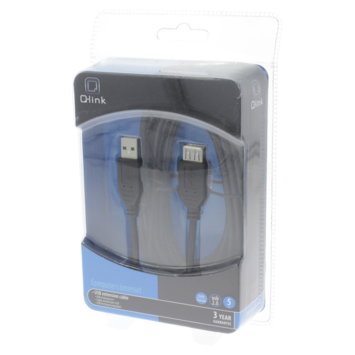 Q-Link USB kabel 2.0 verlengkabel 5 meter