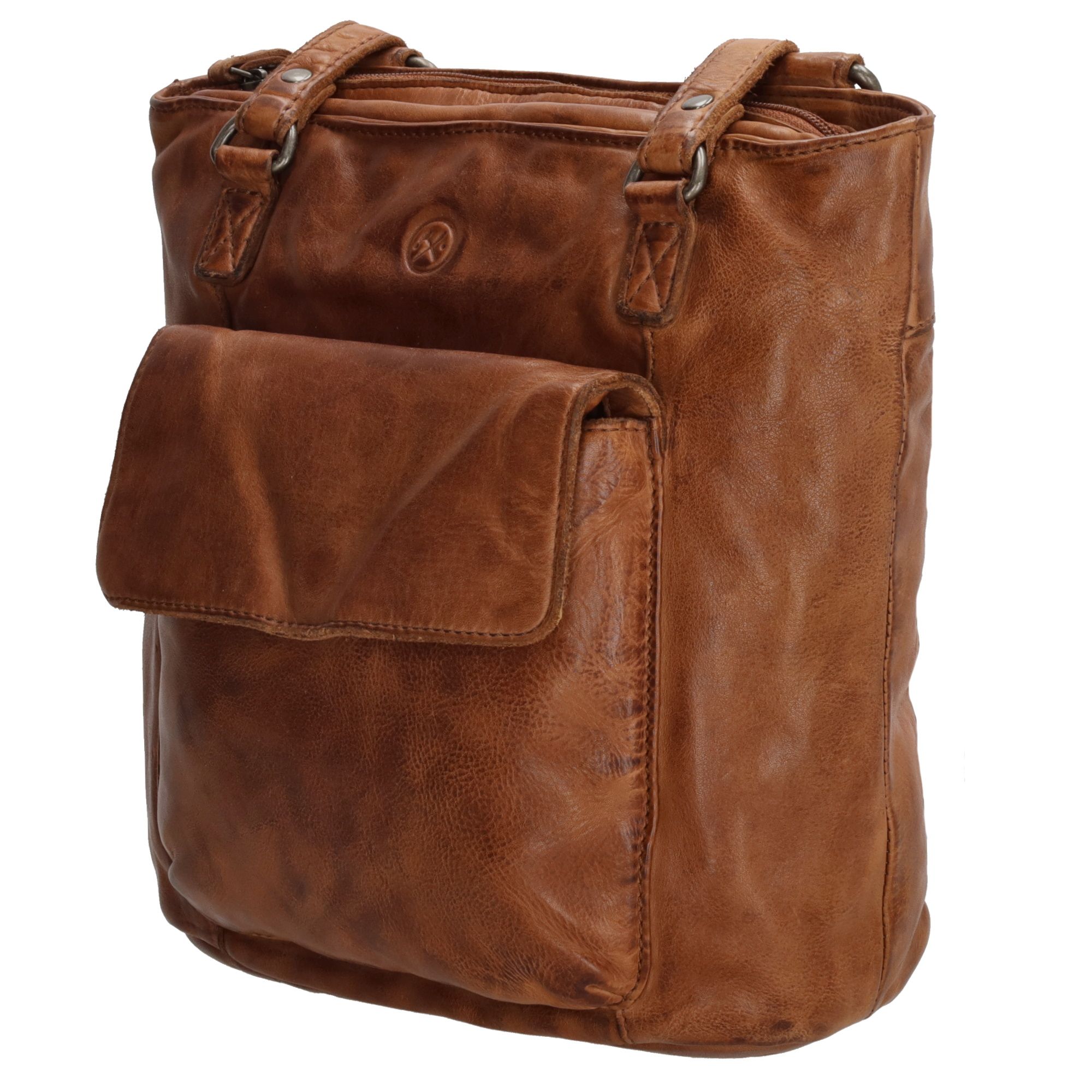 Hide & Stitches Paint Rock Shopper /- Rugzak Cognac