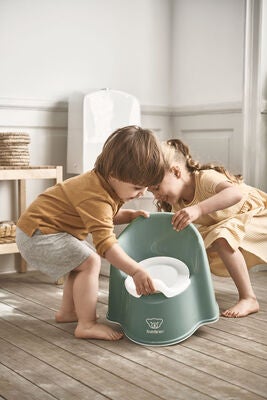 BabyBjörn Pottestol, Deep Green/White