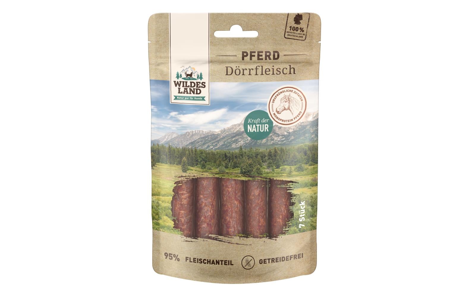 Snack Dörrfleisch Pferd, 7 StkErgänzungsfutter aus Pferdefleisch,