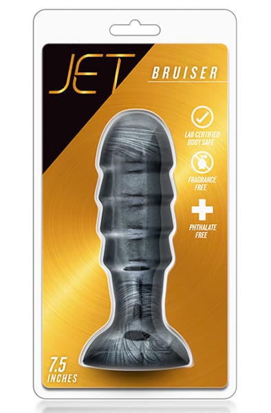 Jet Bruiser Carbon Metallic 19cm Grovere analplugg
