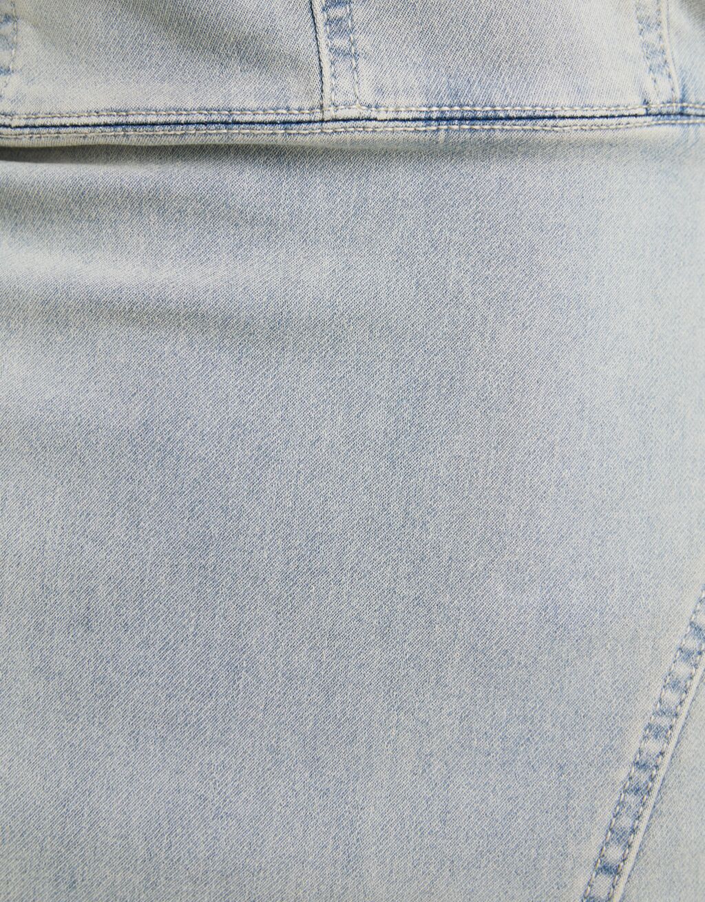 vestido longo de moletom com capuz em malha jeans