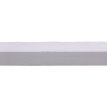 Glaslat hardhout wit gegrond 17x20 mm 270 cm