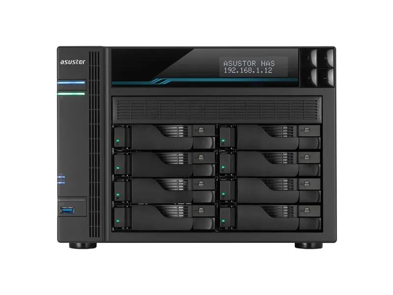 ASUSTOR Lockerstor 10 AS6510T - NAS-server - 10 bays - SATA 6Gb/s - RAID RAID 0, 1, 5, 6, 10, JBOD - RAM 8 GB - 2.5 Gigabit Ethernet / 10 Gigabit Ethernet - iSCSI support