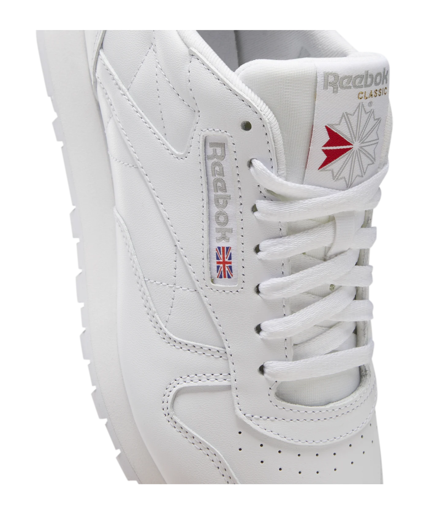 Reebok Classic Leather Weiss Weiss Grau