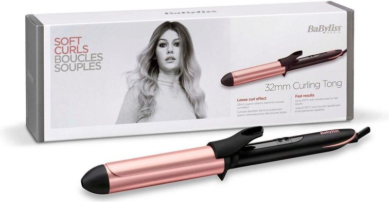 BaByliss - C452E - Krultang - 32mm - Rose-Quartz - 6 Temperatuurinstellingen