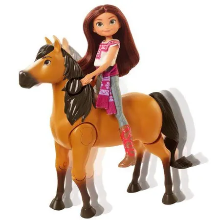 Mattel Spirit Reitabenteuer Set mit laufendem Spirit Pferd & Lucky Puppe