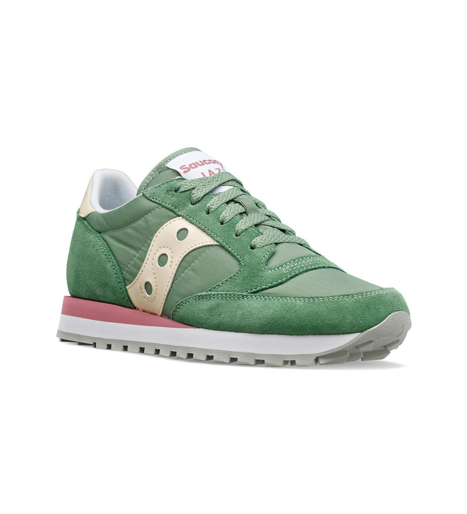 Tênis Saucony Jazz Original de couro, verde