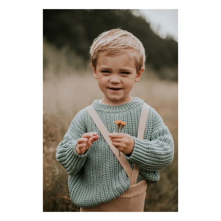 Yuki Pull Chunky Coton Bio | Bleu