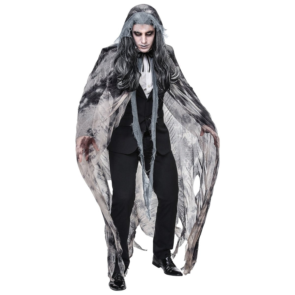 Halloween Cape Grijs Geest