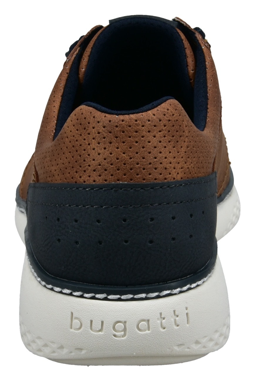 bugatti Slip-On Sneaker  Halbschuh, Freizeitsneaker mit Perforation, elastische Schnürsenkel