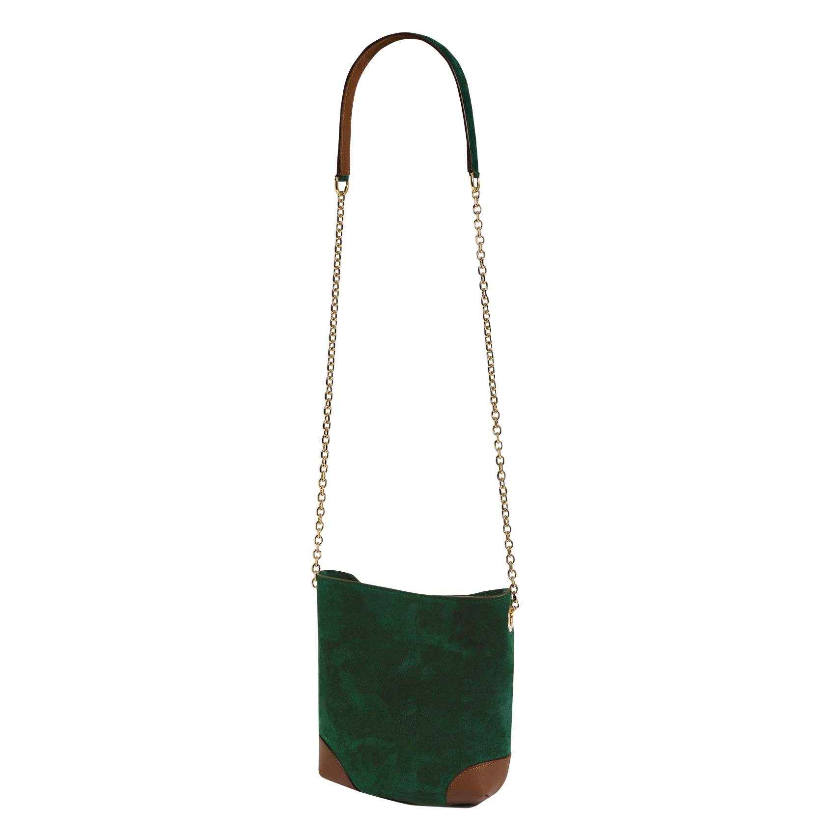 MINI CHARLOTTE - Sac bandoulière en cuir | Vert