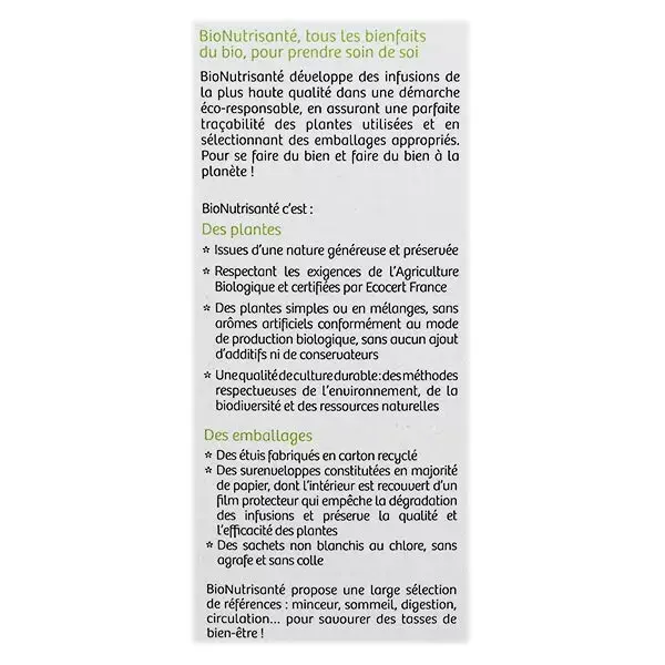 Vitavea - BioNutrisanté - Infusion Digestion - 20 sachets