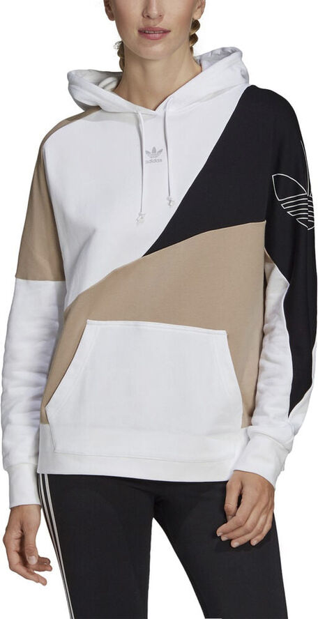 adidas Colorblock hættetrøje Hvid