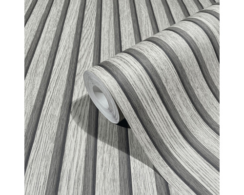 Vliesbehang 33959 Botanica 3D houtlook grijsbruin