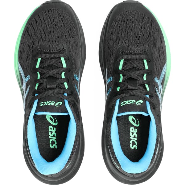 Chaussure running ASICS GT-1000 13 GS BLACK/DIGITAL AQUA