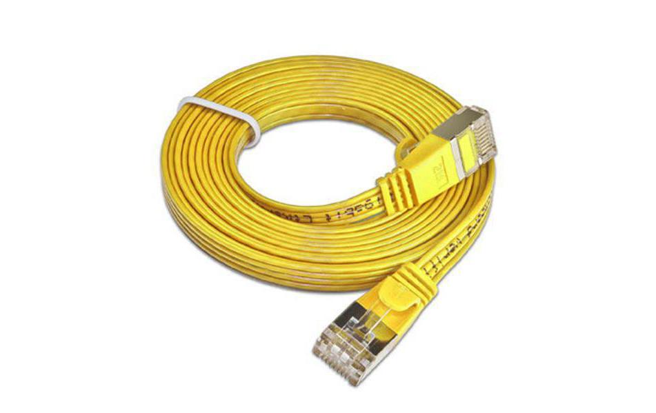 Slimpatchkabel RJ-45 - RJ-45, Cat 6, STP, 0.25 m, GelbGeschirmtes Twisted-Pair-Kabel (STP) mit Klinkenschutz