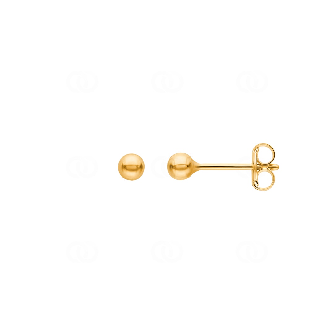 Kugelohrstecker 750/18 K Gelbgold Ø 3mm