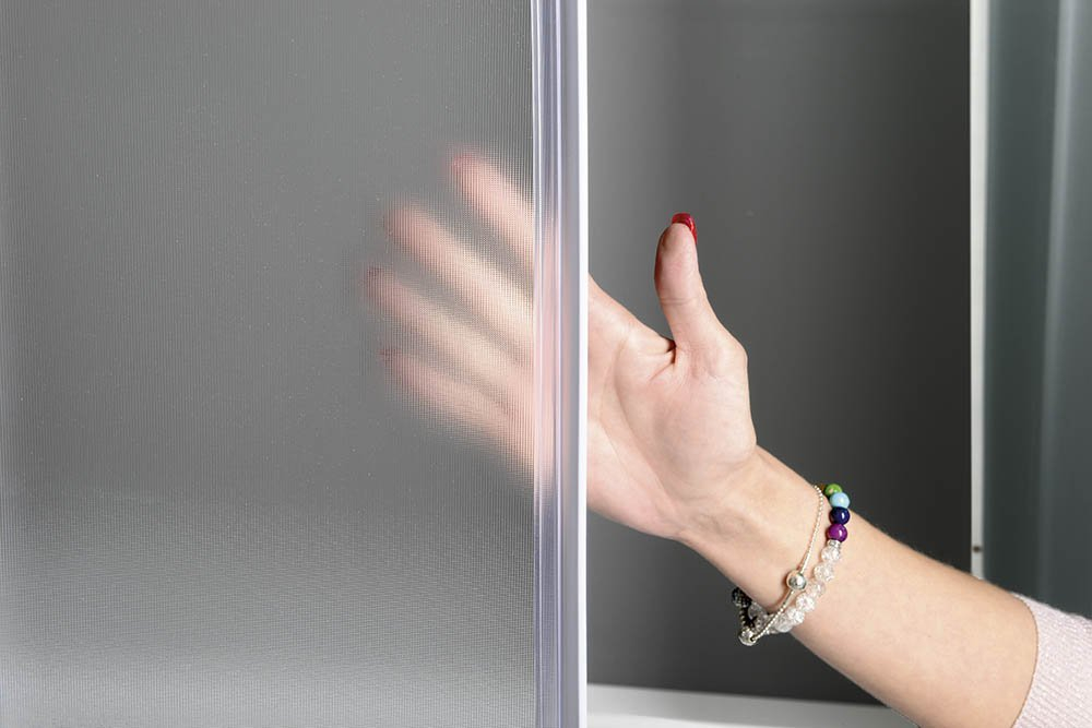 Aqualine Alain vierkante douchecabine 80x80cm mat glas