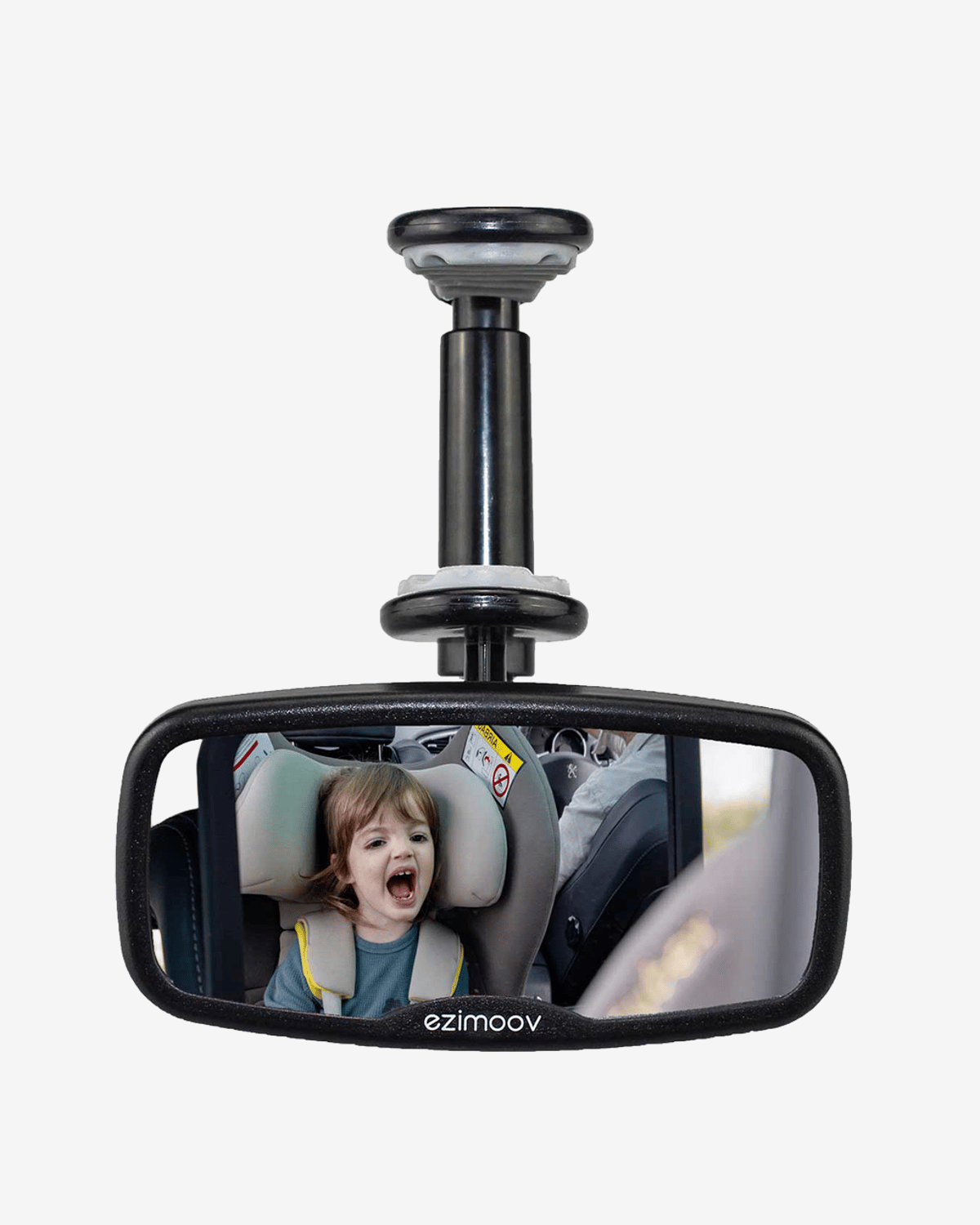 Frontspeil for overvåkning av barn i baksetet – Justerbar | Front Car Mirror with Clamp