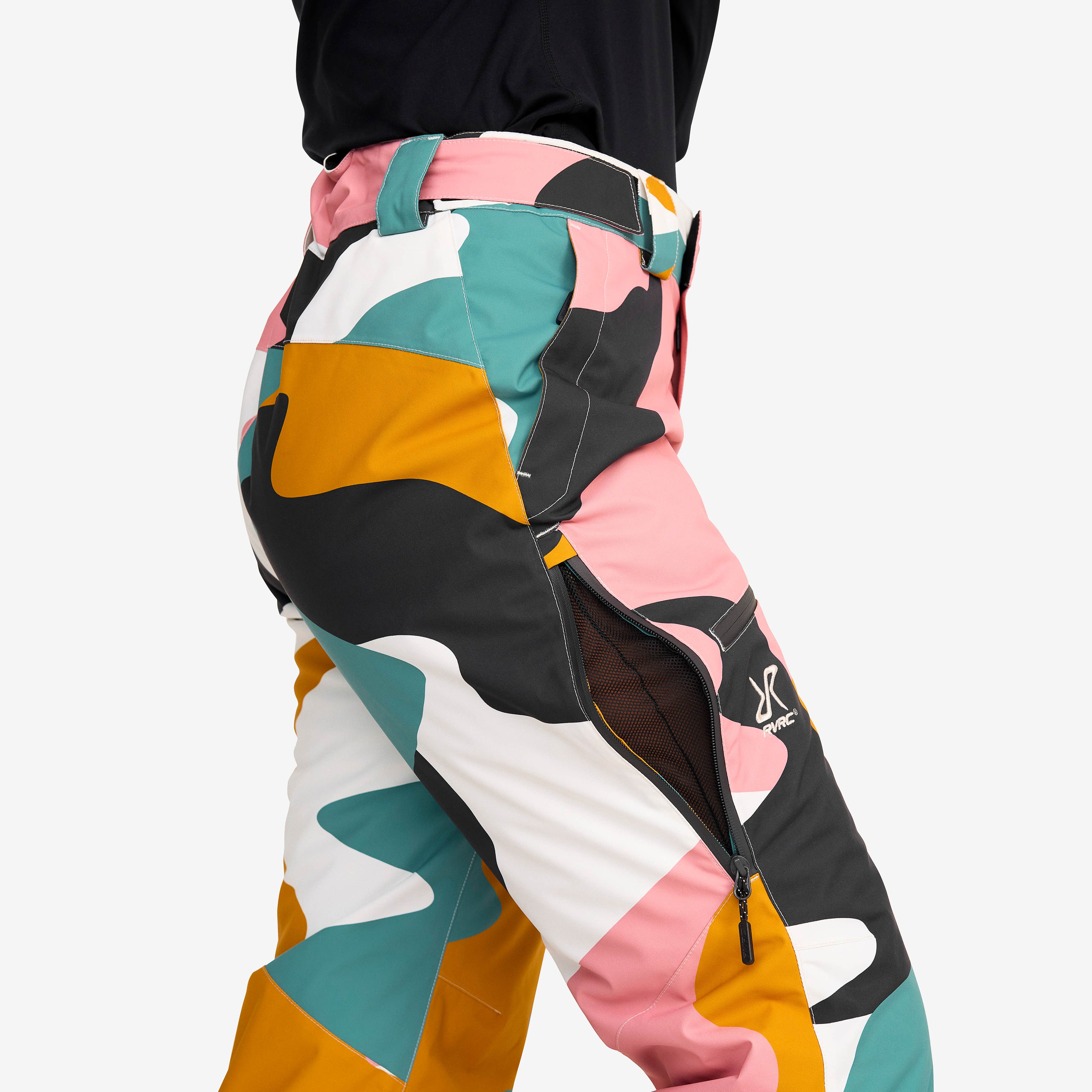 Halo 2L Insulated Snow Pants Dame Anthracite/Golden Yellow