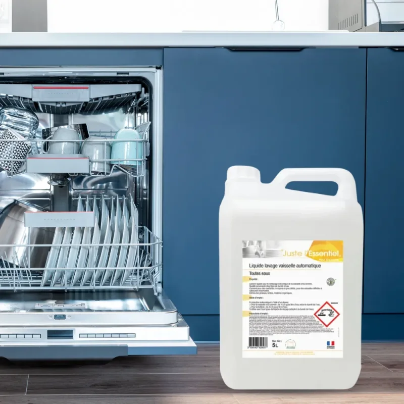 LES ESSENTIELS - Liquide lave-vaisselle spécial toutes eaux - 5L