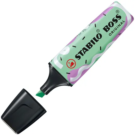 Textmarker - STABILO BOSS ORIGINAL Pastel by Ju Schnee - Einzelstift - Hauch von Minzgrün