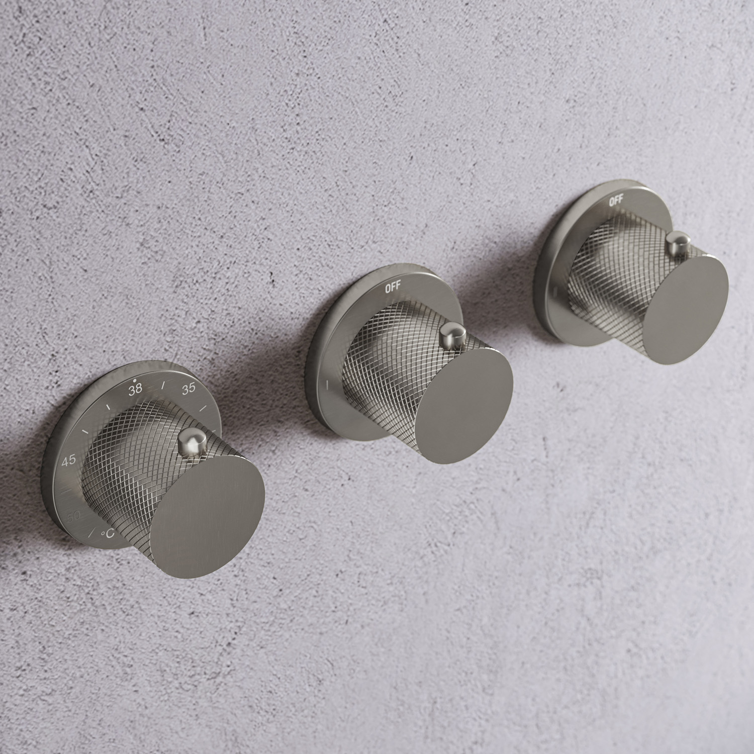 Saniclear Plus Curved Pro inbouw regendouche met inbouw douchekop 30x30cm, glijstang en staafhanddouche RVS
