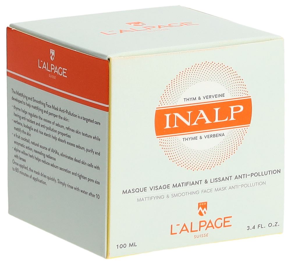 L'ALPAGE Inalp Gesichtsmaske Anti-Verschmutzung mattierend & glättend 100 ml